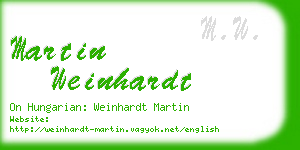 martin weinhardt business card